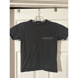 Essentials Fear Of God Kid's T-Shirt Sz 6/7 Years FOG Black